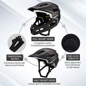 HONORTOUR Nuevo <span class=keywords><strong>Casco</strong></span> de Ciclismo Integral para Adultos, Doble <span class=keywords><strong>MTB</strong></span> Downhill, Resistente a Impactos, PC+EPS, Precio de Fábrica, Personalizable - Product Image 5
