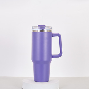 Stainless Steel Tumbler 40Oz <b>Insulated</b> With Handle Travel <b>Mug</b> For Outdoor Use - Product Image 4