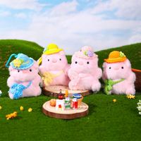 Porte-clés en peluche Trèfle à quatre feuilles, jouet en peluche doux et mignon, breloque de sac, cadeau pour les couples, peluches du Festival du Printemps