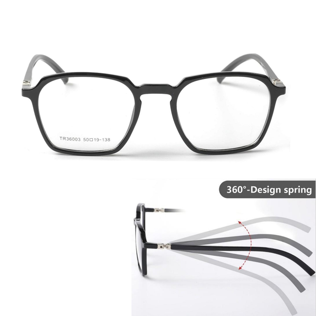 Flexible 360 Degree Adjustable Hinge Eyeglasses Frames for Men Women Fashion TR90 Optical Frames Spectacle Eyewear Myopia Frames