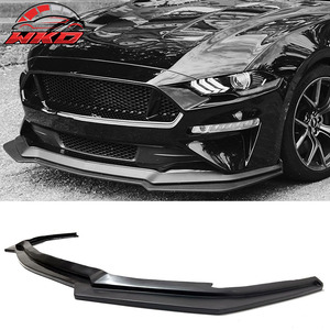 เหมาะสำหรับฟอร์ด มัสแตง 2018-2021 GT Perf. ลิ้นกันชนหน้าแบบไม่ทำสี สีดำ - Product Image 1