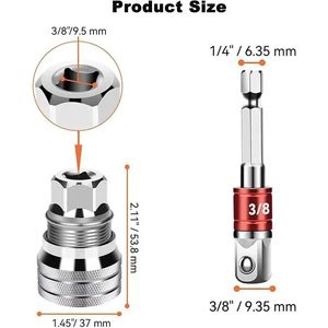 10-19mm Multi-Function Socket Wrench Tool Adjustable Universal Socket Wrench for 3/8" Drive Ratchet Torque Wrench & Power Drill - Product Image 6