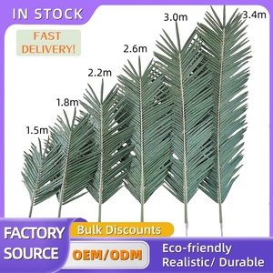 Daun Kelapa Sawit Buatan Besar Berkualitas Tinggi Anti UV untuk Luar Ruangan, Bahan Baku untuk Pohon Kelapa Tropis Grosir Pabrik - Product Image 2