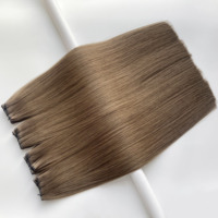 2026 En gros Mèches Genius Weft 100% Cheveux Humains Bouclés Double Drawn Invisibles Légères Sans Cheveux Courts ni Abîmés Sans Produits Chimiques # Couleur N3