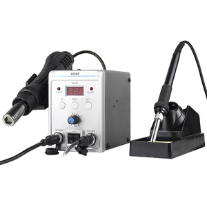 สถานีรีเวิร์คบัดกรี 8586 พร้อมหัวแร้งเซรามิก 220V ควบคุมอุณหภูมิแบบดิจิตอล เครื่องมือซ่อมโทรศัพท์มือถือ - Product Image 2