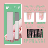 Mini lime à ongles personnalisée Loge Boomerang Lime à ongles en gel Logo personnalisé Lime à ongles