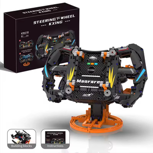 K96217 K96218 NUEVO MOC Modelo de Volante de Coche Simulado, Soporte para Teléfono, Juguetes Coleccionables, Regalo, Sets de Bloques de Construcción - Product Image 6