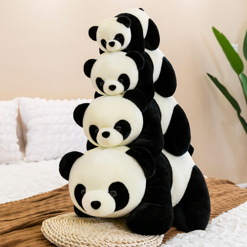 Wholesale Cartoon Black And White Panda Doll Cute Children Boy Toy Party Money Giant Panda Plush Toys Baby Stuffed Animal