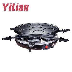 Vente chaude 6 personnes Machine à <span class=keywords><strong>Raclette</strong></span> Électrique Multi-Fonction Antiadhésive BBQ Grill Pan pour Cuisine Cuisine Maison - Product Image 3
