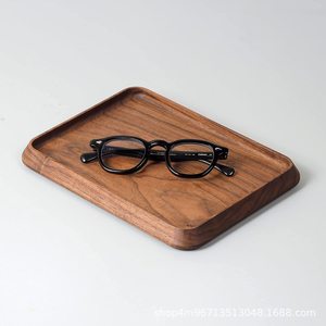 Plateau de présentation de bijoux en bois massif pour l'organisation du bureau avec rangement pour montres et téléphones - Product Image 4