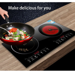 Placa de cocina eléctrica OEM ODM, 2 quemadores, con Control táctil, cuerpo delgado - Product Image 4