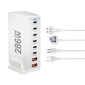 <span class=keywords><strong>Chargeur</strong></span> de bureau USB-C 200W QC3.0 à charge rapide 2 ports avec technologie GaN pour ordinateur portable, sortie 5V/<span class=keywords><strong>3A</strong></span>, protection OTP - Product Image 6