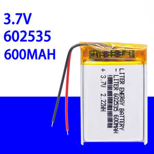 แบตเตอรี่ลิเธียมโพลิเมอร์แบบชาร์จไฟได้3.7V 602535 600mAh พร้อมการรับรอง IEC62133 UN38.3 msds - Product Image 4