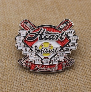 Fabrik benutzer definierte weiche Emaille Gold Baseball Anstecknadel <span class=keywords><strong>Cooperstown</strong></span> All Star Village Abzeichen - Product Image 5