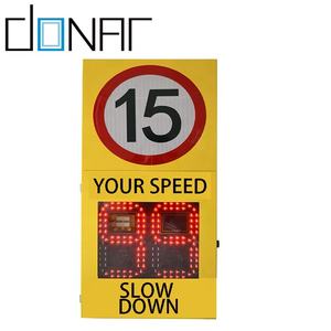 جودة عالية عرض سرعة الرادار الرادار الشمسي لوحة تسجيل السرعة كاشف بطيء لأسفل - Product Image 2