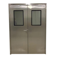 Porte hermétique en acier inoxydable pour hôpital, portes à double battant pour salles d'opération