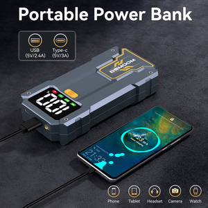 Tất cả-trong-một đa chức năng xe Jumper Starter với hiển thị kỹ thuật số và Xe Chuyên Nghiệp nhảy bắt đầu - Product Image 2