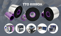 Ruban TTO à noyau plastique, largeur 33 mm, longueur 600 mm, pour codeur de date, imprimante de date d'emballage, rubans pour imprimante TTO