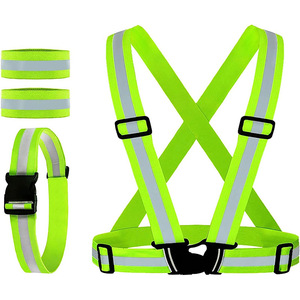 Chaleco de seguridad reflectante Lihao Clase 2 con correas de alta visibilidad para trabajadores de construcción, ferrocarriles y limpieza de calles - Product Image 1