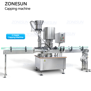 ZONESUN Tự Động Đầu Duy Nhất ROPP Nhôm Bìa Rượu Thủy Tinh Chai Rượu Vang Ăn Cắp Vặt Proof Mũ Vít Khóa Đóng Nắp Máy - Product Image 6