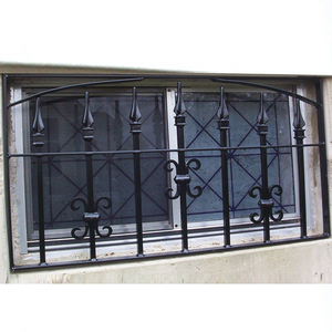2020 simple seguridad moderna diseño de la parrilla de barras de hierro forjado de la ventana para windows bares - Product Image 3