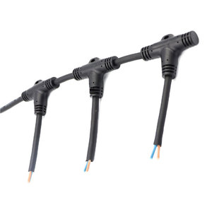 Nhà Máy Giá 3 cách t loại cáp không thấm nước 16awg Nam Nữ End đúc kết nối điện cho xe thuyền ngoài trời LED - Product Image 2
