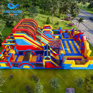 Parc de Trampolines Gonflable Géant de 300 m², Parcours d'Obstacles Pop, Aire de Jeux Extérieure Gonflable à Vendre - Product Image 5