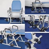 Chaise de thérapie physique pour la traction de l'articulation du genou, mobilier médical, chaise d'entraînement des jambes, des fémoraux et des quadriceps