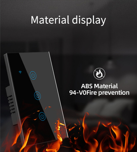 US Standard 110V 240V WiFi Smart Life Durable Touch Control Wall <strong>Switch</strong> with <strong>Remote</strong> for Smart Home - Product Image 2