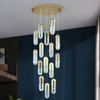Luminaire suspendu de luxe pour duplex, idéal pour les appartements et villas modernes et minimalistes - Luminaire suspendu pour hall