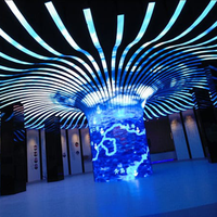 Écran LED souple vertical flexible en promotion pour la publicité intérieure