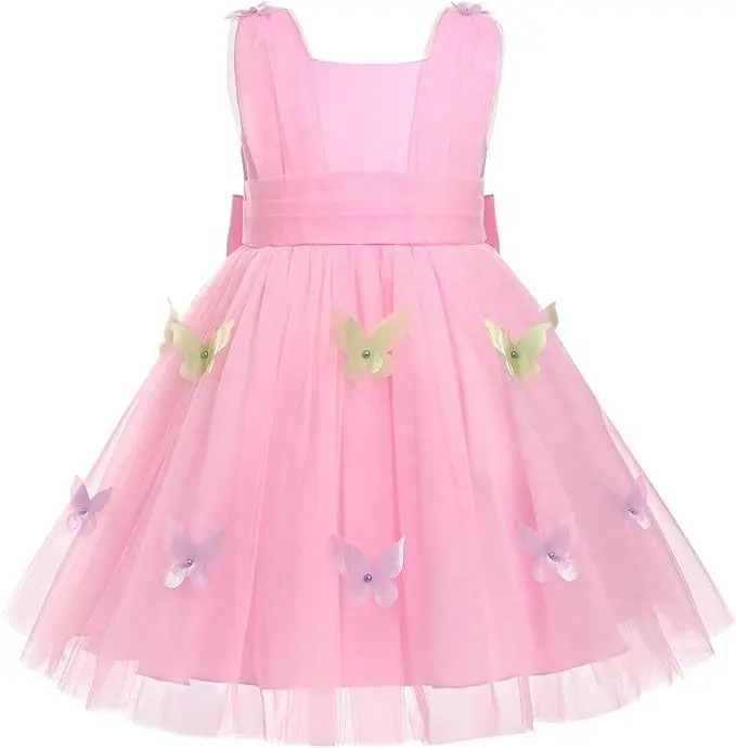 Tùy Chỉnh Cô Gái Tutu Ăn Mặc 3D Bướm Bé Gái 'Đặc Biệt Dịp Dresses Công Chúa Đảng Tutu Bóng Áo Váy Cho Cô Gái