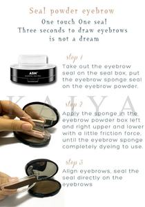 OEM革新的メイクアップ3Dタトゥースタイリングブロウヘアシール3形状高速整形完璧防水ブルネットアイブロウパウダースタンプ - Product Image 6