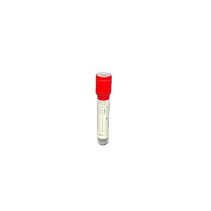 Tubo de Recolección de <span class=keywords><strong>Sangre</strong></span> al Vacío de 4 ml con Tapa Roja y Activador de <span class=keywords><strong>Coágulos</strong></span> - Product Image 1