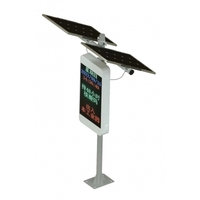 Pantalla Led YUYI, pantalla de poste de luz Solar, solución llave en mano de tipo F3-standard, pantalla LED de ahorro de energía de almacenamiento óptico para exteriores