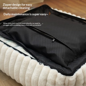 Sınır Ötesi Kulübe Çıkarılabilir Kare Kumaş Evcil Hayvan Yuvası Çekilebilir Tavşan Kedi Kalınlaştırılmış Evcil Hayvan Minderi Toptan Satış - Product Image 2