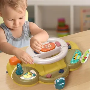 Multi-function Baby Steering Wheel Interactive Learning Toys Kids Simulation Driving Car Educational Toy With Lighting And Music