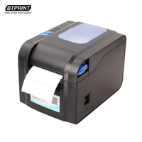 Impresora Térmica Xprinter XP 370B de 203DPI, Impresora de Etiquetas Comercial de 3 Pulgadas con Despegador
