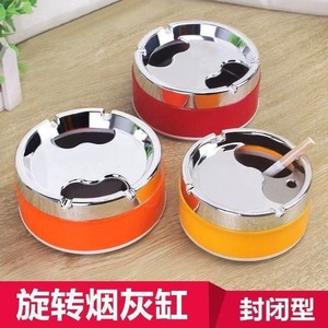 Ashtray With Lid Plastic Round Drop Proof For Home Living Room Bedside Use - Product Image 5