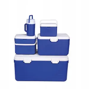 Portable PU Ice Cooler Box Picnic Medical Transport Vaccine Cooler with Wheel and Handle