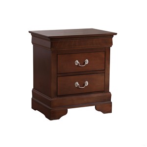 โต๊ะข้างเตียง 2 ลิ้นชัก รุ่น Louis Phillipe G3125 สีคาปูชิโน - Product Image 5