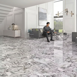 Volga White 600x1200mm Glazed Polished Porcelain Floor Tiles Modern Ceramic Tiles for Wall and Bathroom - Product Image 6