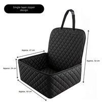 Tapis de voiture pour animaux de compagnie, imperméable, portable, coussin en polyester épaissi pour siège arrière, housse de siège de voiture pour chien, toutes saisons