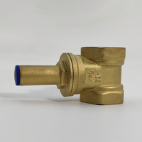 Vanne de clôture manuelle en laiton avec clé triangulaire à verrouillage interne pour compteur d'eau, vanne de verrouillage antivol avant pour tuyau d'eau
