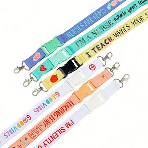 Custom <b>Polyester</b> <b>Lanyards</b> Eco-Friendly Recycled Pet <b>Lanyard</b> Customizable Color & Logo | Sustainable Corporate Gift - Product Image 1