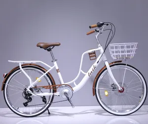 2023 FOREVER fábrica gran oferta 24/26 pulgadas OEM ciudad bicicleta mujer bicicleta urbana ciudad bicicleta moda señora bicicleta