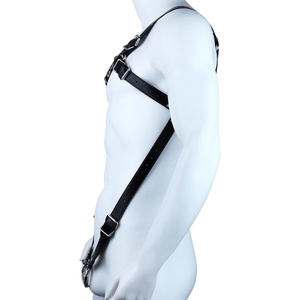 Correa de PU Negra, Accesorio Compatible con la Jaula de Castidad FRRK, Arnés de Pecho de Cuerpo Completo, Kit de Restricción y Bondage, Juguetes Sexuales para Adultos - Product Image 2