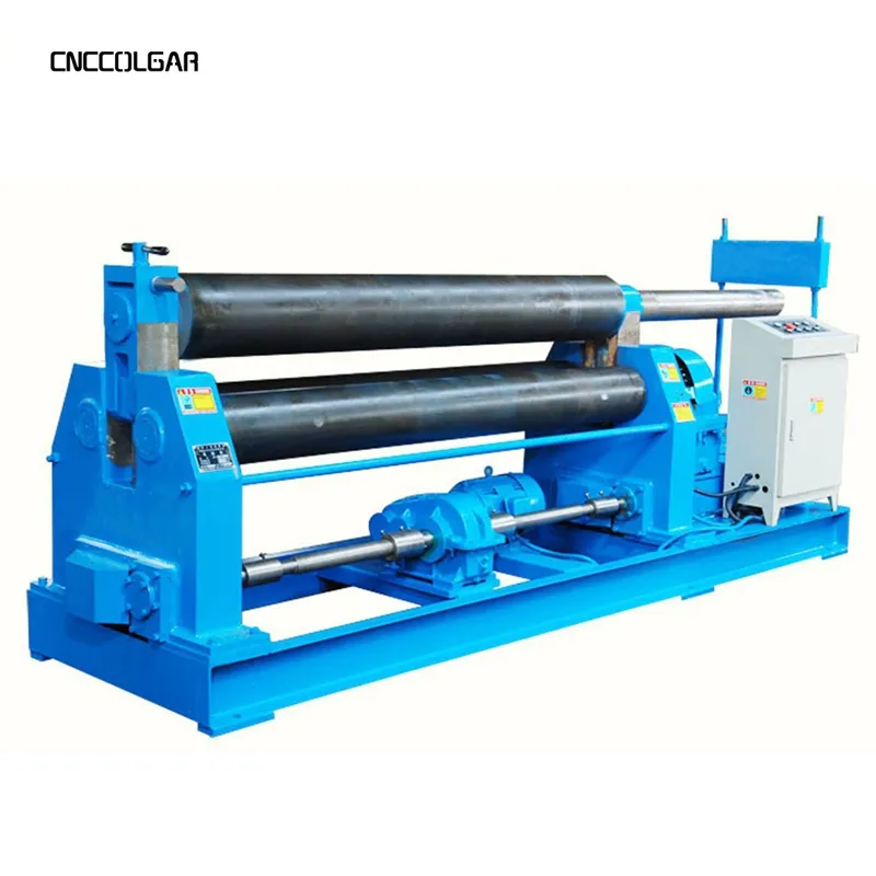 Low price high efficient rolling 3 rollers plate machine CNC rolling machine