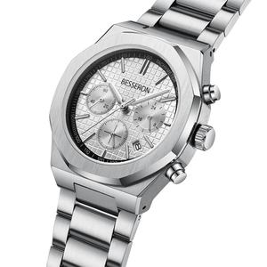 Custom Chronograph <b>Watch</b> <b>Waterproof</b> Stainless Steel Wristwatch for <b>Men</b> Calendar Design <b>Waterproof</b> Quartz Wristwatches - Product Image 5