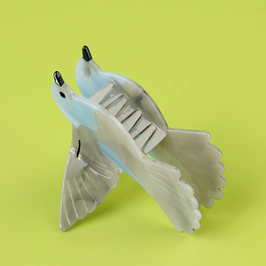 กิ๊บหนีบผมรูปนกกางเขนสีฟ้าแบบดั้งเดิมกิ๊บหนีบผมรูปปลาฉลามทำด้วยมือทำจากอะซิเตททำจากผ้ากำมะหยี่อเ<span class=keywords><strong>นก</strong></span>ประสงค์คลิปผมน่ารักดีไซน์ดั้งเดิม - Product Image 3